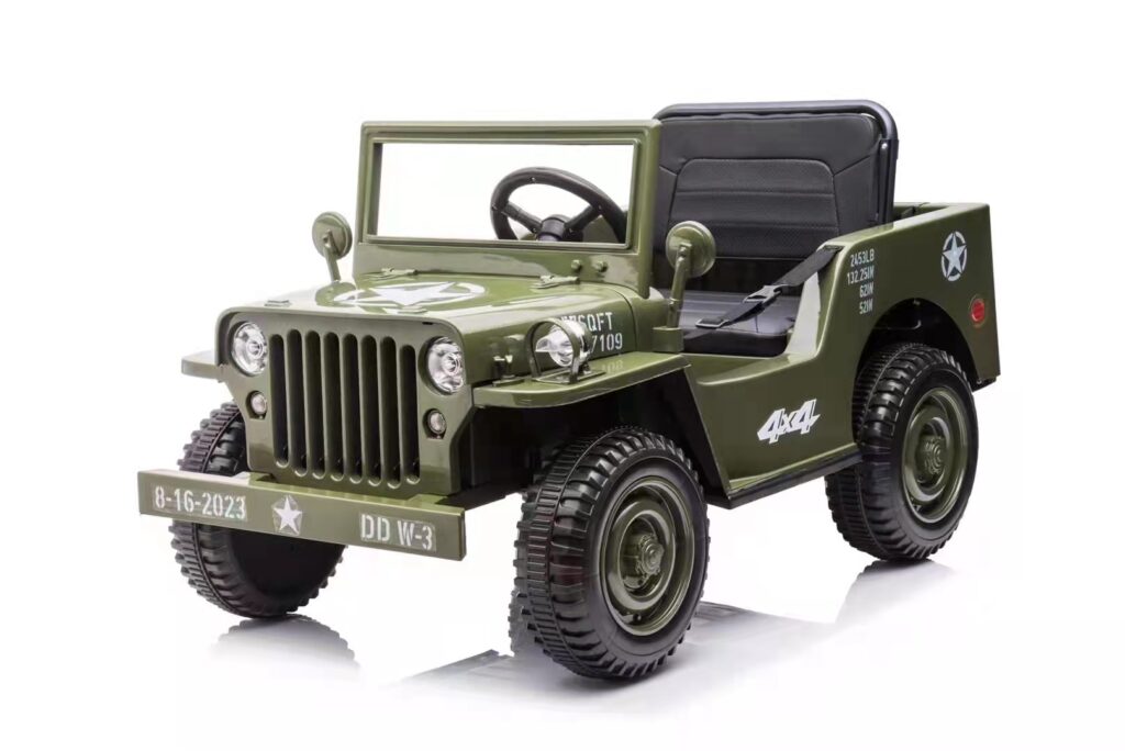 12v kids military jeep childs electric power wheel jeep