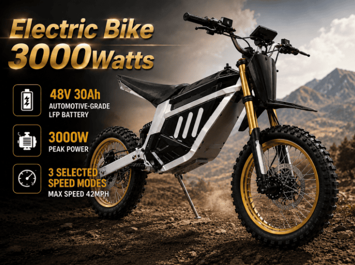 <p style="color:red">CASH SALE TODAY $1099</p style="color:red">ELECTRIC DIRT BIKE DZ009<BR><BR><SMALL><p style="color:blue">FULLY ASSEMBLED READY TO RIDE</p style="color:blue"><BR></small> - Image 3